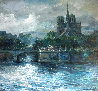 Notre Dame 1994 42x46 Huge Original Painting by Eva Makk - 0