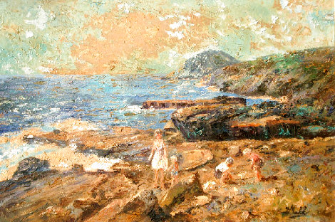 Hanauma Bay, Oahu, Hawaii 31x43 - Huge Original Painting - Eva Makk
