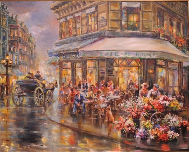 Paris I Love 34x40 Huge Original Painting by Eva Makk