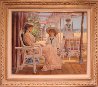 Intimate Moment 1991 40x46 Huge Original Painting by Alan Maley - 3