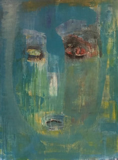 Face 2004 48x36 Super Huge Original Painting - Daniel Maltzman Face 2004 48x36 Super Huge Original Painting - Daniel Maltzman