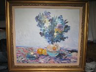 Van Gogh's Flowers 1969 (Early) 41x36 Original Painting by Omar Malva - 1 Van Gogh's Flowers 1969 (Early) 41x36 Original Painting by Omar Malva - 1