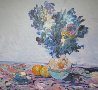 Van Gogh's Flowers 1969 (Early) 41x36 Original Painting by Omar Malva - 0