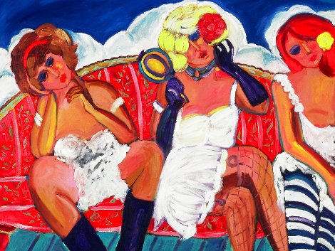 Ladies of the Night 2000 36x48 Original Painting - Susan Manders