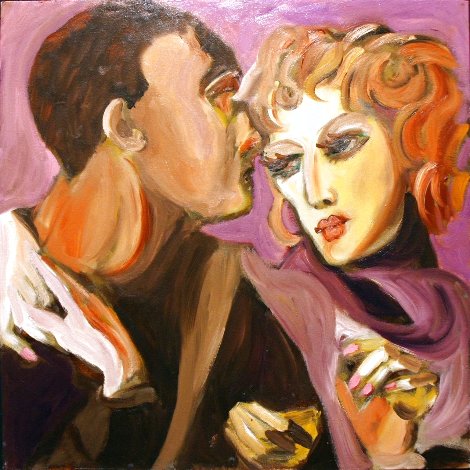 Love Whispers 2020 24x24 Original Painting - Susan Manders