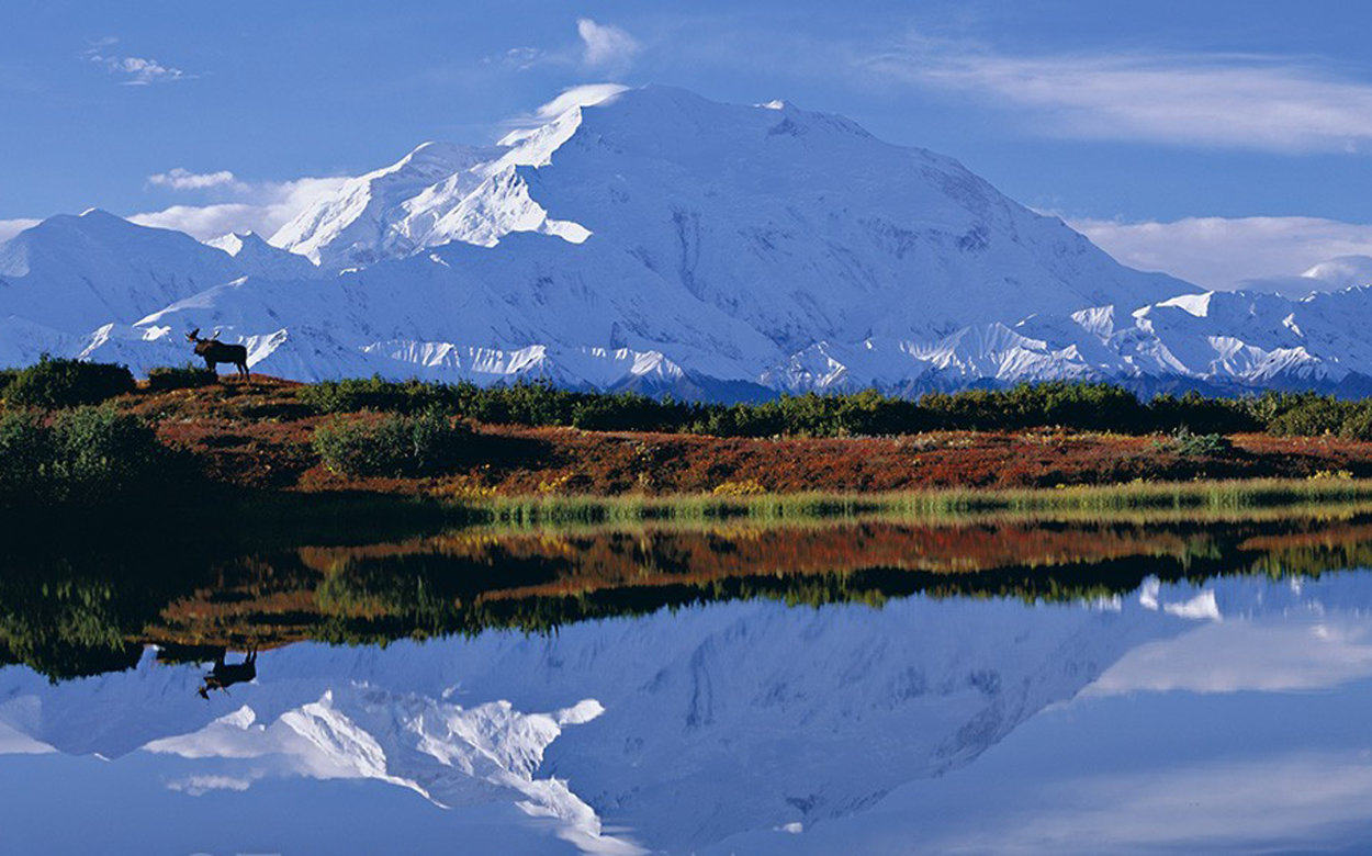 Reflections of Denali - Super Huge Panorama by Thomas Mangelsen Reflections of Denali - Super Huge Panorama by Thomas Mangelsen