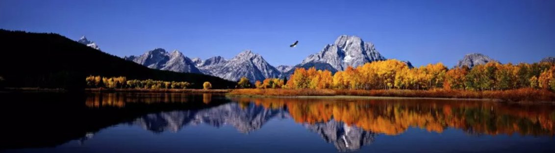 High Noon on the Oxbow Bend Huge 2M Mural Size - Jackson Hole, Wyoming Panorama by Thomas Mangelsen
