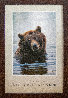 Morning Bath - Brown Bear Panorama by Thomas Mangelsen - 1