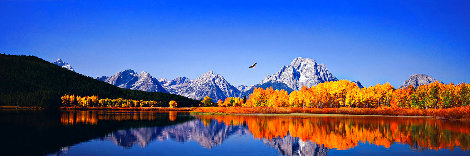 High Noon on the Oxbow Bend Huge Panorama - Thomas Mangelsen