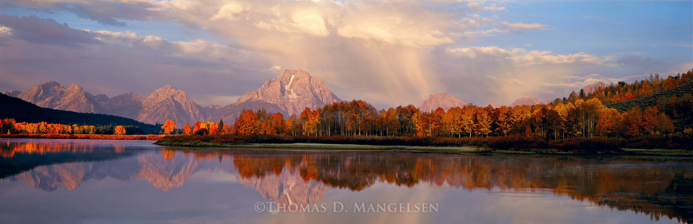 September Showers Oxbow Bend Photograph Print 22x68 by Thomas