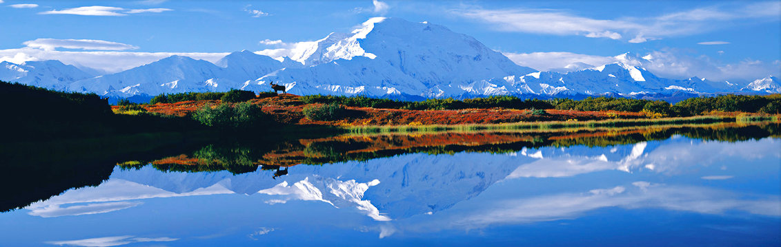 Reflections of Denali - Huge - Alaska Panorama by Thomas Mangelsen