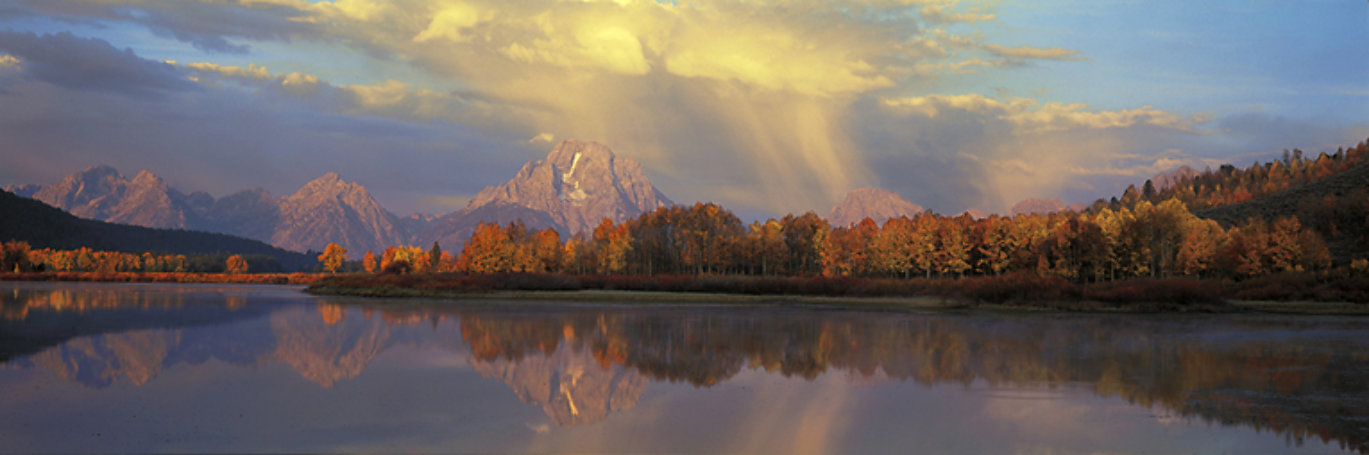 September Showers, Oxbow Bend Panorama by Thomas Mangelsen September Showers, Oxbow Bend Panorama by Thomas Mangelsen