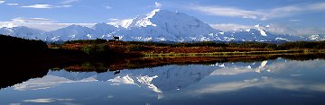 Reflections of Denali  Panorama - Thomas Mangelsen
