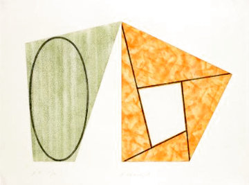 Frames and Ellipses: B 1988 Limited Edition Print - Robert Mangold Frames and Ellipses: B 1988 Limited Edition Print - Robert Mangold