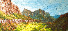 Zion Valley Sunset 2020 22x48 Huge - Utah Original Painting by Joel Mara - 0