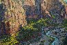 Zion Park Blind Arch From Angels Landing 2020 30x40 Huge Original Painting by Joel Mara - 2