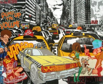 Serie Noire 2010 64x51 Huge Original Painting - Marc Ferrero Serie Noire 2010 64x51 Huge Original Painting - Marc Ferrero