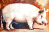 Big Pig 2006 24x36 Original Painting by Marcia Baldwin - 2