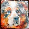 Bear the Catahoula Cur 2010 20x20 Original Painting by Marcia Baldwin - 1