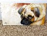 Cutie Pie Pug Painting -  2009 10x20 Original Painting by Marcia Baldwin - 1