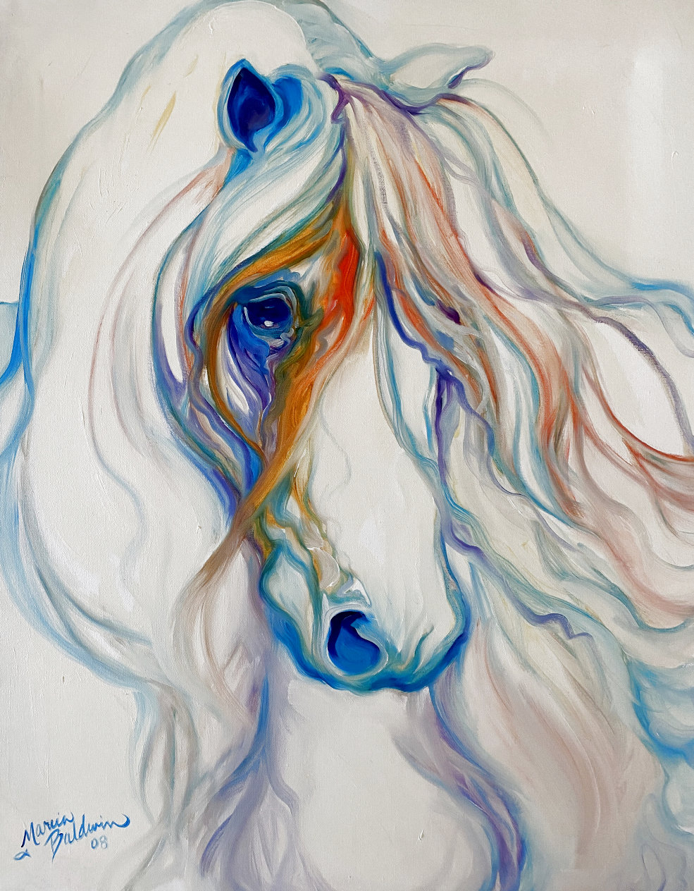 Mystic Equine 2008 Oil on Canvas by Marcia Baldwin - For Sale on Art ...