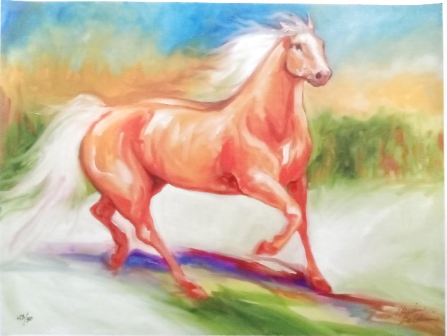 Palomino Run 2010 Limited Edition Print by Marcia Baldwin