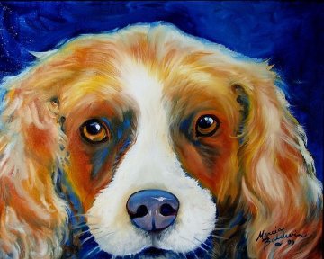 Charlie Spaniel Pop Art 2009 Limited Edition Print - Marcia Baldwin Charlie Spaniel Pop Art 2009 Limited Edition Print - Marcia Baldwin