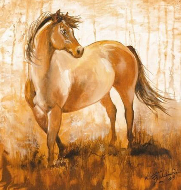 Wild Mustang Forest 2009 Limited Edition Print by Marcia Baldwin