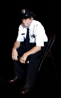 Seated Security Guard Resin Sculpture 45 in Life Size Sculpture - Marc Sijan Seated Security Guard Resin Sculpture 45 in Life Size Sculpture - Marc Sijan