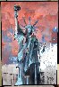 Hard Knox for Lady Liberty 2007 74x50 - Huge Mural Size - NYC - New York Original Painting by Marcus Antonius Jansen - 2