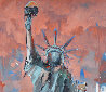 Hard Knox for Lady Liberty 2007 74x50 - Huge Mural Size - NYC - New York Original Painting by Marcus Antonius Jansen - 4