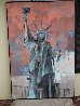 Hard Knox for Lady Liberty 2007 74x50 - Huge Mural Size - NYC - New York Original Painting by Marcus Antonius Jansen - 1