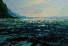 Moonlit Cove, Hawaii 1975 55x44 - Huge Original Painting by Charles S. Marek - 0