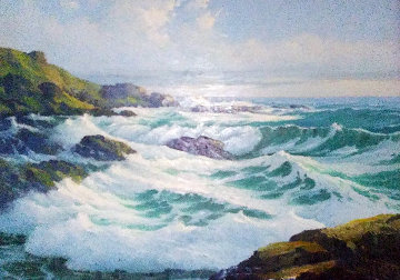 East Molokai 1966 42x54 Original Painting - Charles S. Marek East Molokai 1966 42x54 Original Painting - Charles S. Marek