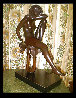 Jodie Bronze Sculpture 1980 17 in Sculpture by Isidore Margulies - 2