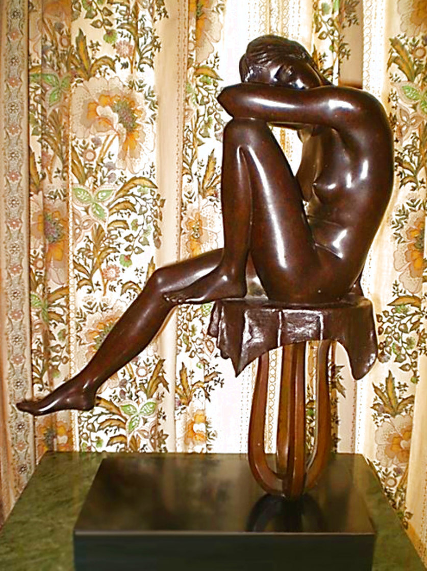 Jodie Bronze Sculpture 1980 17 in Sculpture by Isidore Margulies Jodie Bronze Sculpture 1980 17 in Sculpture by Isidore Margulies