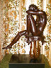 Jodie Bronze Sculpture 1980 17 in Sculpture by Isidore Margulies - 1