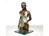 California Girl Bronze Sculpture 1986 25 in - Huge Sculpture by Isidore Margulies - 0