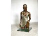 California Girl Bronze Sculpture 1986 25 in - Huge Sculpture by Isidore Margulies - 1