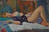 Woman Lounging 1997 44x34  Huge Original Painting by Maria Bertran - 1