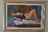 Woman Lounging 1997 44x34  Huge Original Painting by Maria Bertran - 2