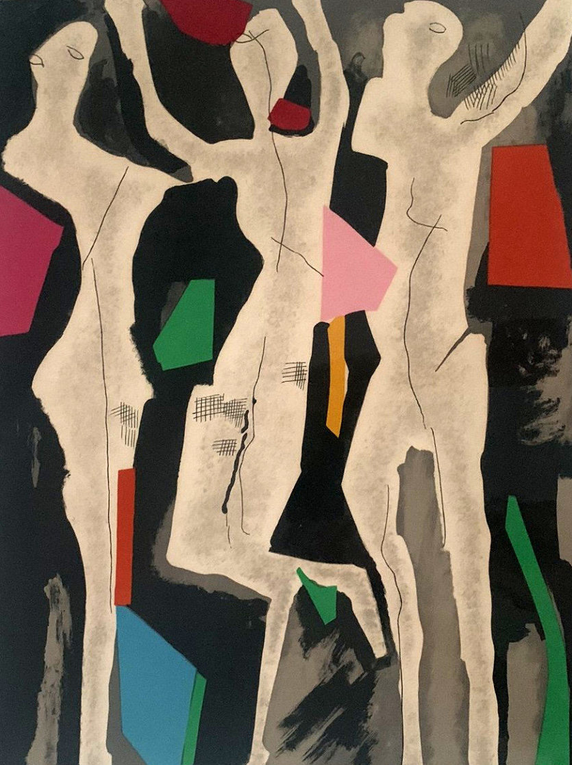 Personnages Du Sacre Du Printemps V 1974 Limited Edition Print by Marino Marini Personnages Du Sacre Du Printemps V 1974 Limited Edition Print by Marino Marini
