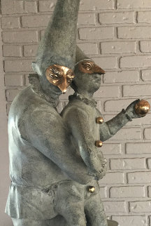Pulcinella Bronze Sculpture Unique 1998 40 in Sculpture - Harry Marinsky Pulcinella Bronze Sculpture Unique 1998 40 in Sculpture - Harry Marinsky