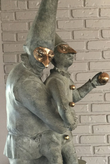 Pulcinella Bronze Sculpture Unique 1998 40 in Sculpture by Harry Marinsky Pulcinella Bronze Sculpture Unique 1998 40 in Sculpture by Harry Marinsky