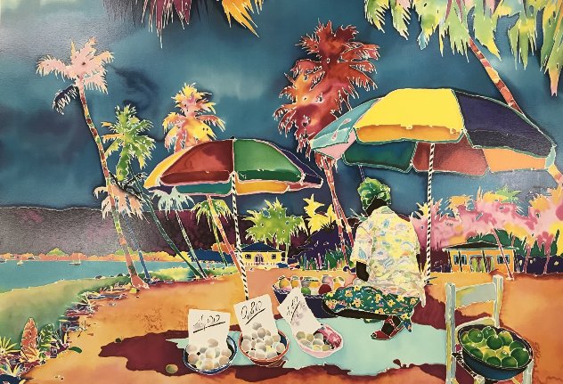 Beach Merchant Florida Limited Edition Print by Jennifer Markes