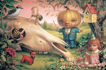 Pumpkin President Poster 2008 Limited Edition Print - Mark Ryden Pumpkin President Poster 2008 Limited Edition Print - Mark Ryden