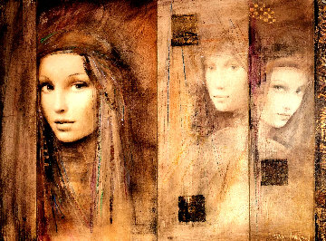Prophesy of Passion Triptych 2007 26x32 Original Painting - Csaba Markus Prophesy of Passion Triptych 2007 26x32 Original Painting - Csaba Markus