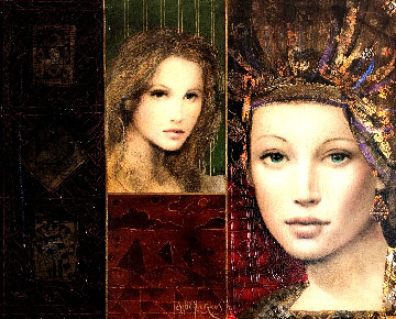 Kleopatra Pallatina 2008 26x30 Original Painting - Csaba Markus Kleopatra Pallatina 2008 26x30 Original Painting - Csaba Markus