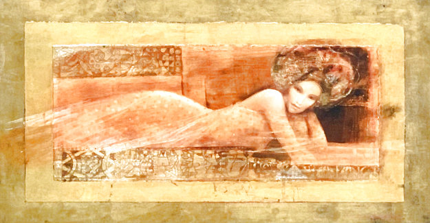 Gratia 1997 26x36 Original Painting - Csaba Markus