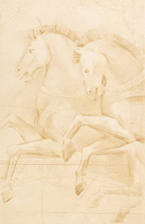 Majestic Chargers 1997 w Drawing on Verso Limited Edition Print - Csaba Markus